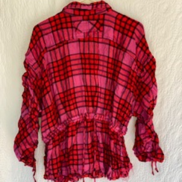 Free People Pacific Dawn Plaid Shirt - Picture 6 of 9